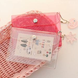 투명 방수 PVC 여성 카드 케이스, 명함 홀더, 남성 신용 카드 가방, ID 카드 미니 지갑, 여자 동전 지갑, 패션