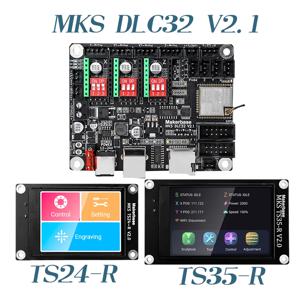 레이저 조각 기계 마더보드 Makerbase MKS DLC32 V2.1, 32 비트 제어 보드, 와이파이 TS24/TS35-R, 80W 레이저 모듈 지원