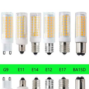 미니 102 LED 옥수수 전구, 가정용 백색 할로겐 램프, BA15D, E11, E12, E14, E17, G4, G9, 9W 교체, 80W, AC 220V, 110V
