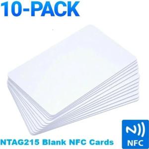 빈 NFC 게임 제작 복사 PVC 태그 태그, TagMo RFID 전화 개인 자동화 단축키, 504 바이트 카드, NTAG215, 13.56MHz, 10 개