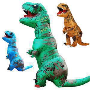 할로윈 T-Rex 공룡 풍선 코스튬, 전신 공룡 코스프레, 성인 의상, 재미있는 파티 소품, 크리스마스 코스튬, 어린이