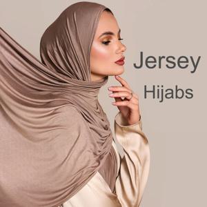 모달 코튼 저지 히잡 스카프, 긴 무슬림 숄, 일반 부드러운 터번 타이 헤드 랩, 여성용 아프리카 머리띠, 170x60cm