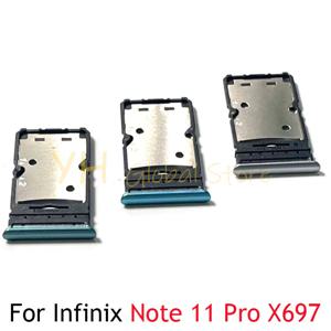Infinix Note 11 Pro X697 용 심 카드 슬롯 트레이, 거치대 심 카드 수리 부품
