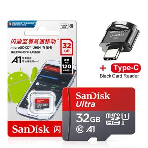 마이크로 SD 카드 메모리 카드, 클래스 10 TF카드, C타입 리더, 32GB, 최대 100 Mb/s, Uitra C10, 스마트폰용 32G