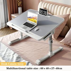 노트북 침대 트레이 테이블, 조정 가능한 노트북 침대 테이블, 보관 서랍이 있는 휴대용 스탠딩 데스크, 소파용 접이식 랩 태블릿 테이블
