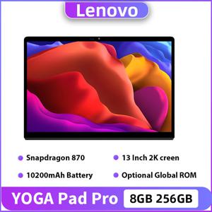 정품 Lenovo 요가 패드 프로 태블릿 8GB 256GB 스냅드래곤 870 13인치 2K 디스플레이 전면 8MP 10200mAh 배터리 안드로이드 11 와이파이 탭
