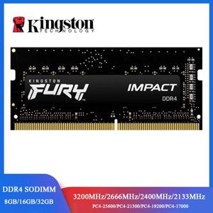 Kingston FURY Impact DDR4 노트북 RAM, 32, 16, 8GB, 3200MHz, 2400 2666MHz, SODIMM 메모리, 260 핀 SODIMM PC4-19200 21300 25600