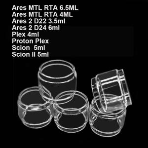 Innokin Ares MTL RTA용 버블 유리 탱크, Scion 2 Proton Plex 유리 용기, 4ML 6.5ML Ares 2 D22 3.5ml Ares 2 D24 6ml, 5PCs