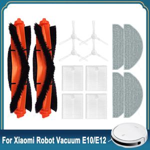 샤오미 로봇 청소기 E10, E12 부품 브러시 B112 청소기 부품 Hepa 필터 메인 사이드 브러시 세트,Xiaomi E10 E12