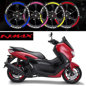 오토바이 휠 허브 스티커, 스쿠터 림 스트라이프 데칼, 모터 바이크 액세서리, 야마하 NMAX N Max N-max 155 125