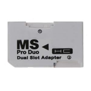 메모리 스틱 프로 듀오 카드 리더 마이크로 SD TF-MS 프로 카드 어댑터, 소니 PSP 게임패드용 싱글 듀얼 슬롯