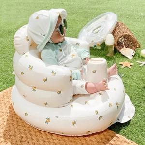 유아용 샤이닝 베이비 팽창식 소파, 어린이 퍼프 휴대용 목욕 의자, PVC 다기능 시트, 앉기 연습 목욕 의자