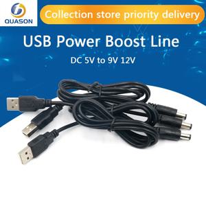 USB 전원 부스트 라인 DC 5V-DV 9V / 12V 스텝 업 모듈, 1M USB 컨버터 어댑터 케이블, 아두이노 와이파이용 5.5x2.1mm 플러그