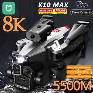 MIJIA K10Max 드론, 8K 전문 3 카메라, 광각 광학 흐름 현지화, 장애물 회피 RC 쿼드콥터