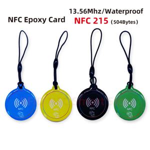 NFC 접착제 드립 카드, 스마트 명함, 모든 NFC 지원 휴대폰용, 13.56Mhz, 504 바이트 Nt/ag 215 태그 카드