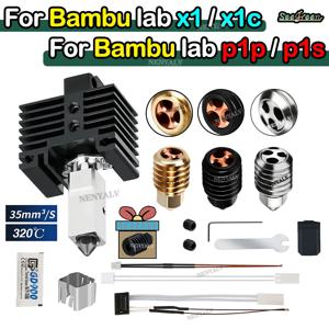 Bambu Lab 핫엔드 업그레이드 TZ 2.0 버전 깍지 Bambulab Bi 메탈 핏 대나무 Bambulabs X1 X1C P1P P1S 핫엔드 P1P 서미스터