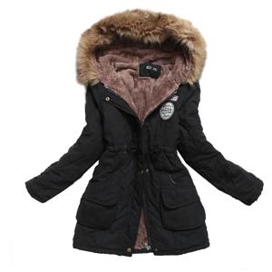 용수철 여성용 두꺼운 따뜻한 후드 파카, 코튼 패딩 코트, 캐주얼 슬림 재킷, 3XL, 가을, 겨울 재킷, 2024