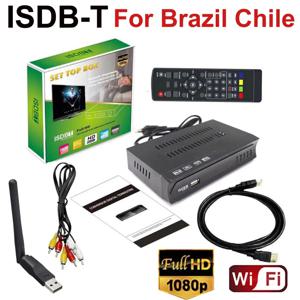 ISDB-T 셋톱 박스 HDMI RCA 인터페이스 케이블 포함, 1080P HD 지상 디지털 비디오 방송 TV 리시버, 브라질, 칠레
