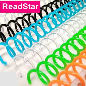 ReadStar 플라스틱 느슨한 잎 스프리얼 바인딩 링 코일, A4, A5, B5 북 바인더용, 30 링, 9.5mm 피치 컬러, 10 개/로트