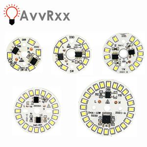 LED 칩 램프 전구 3W 5W 7W 9W 12W SMD 2835 라운드 라이트 비즈 AC 220V-240V 전구 칩 조명 스포트라이트 90 루멘/W