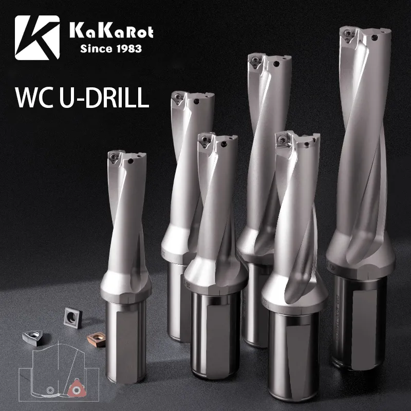 KaKarot WC 시리즈 드릴 바이트 금속 드릴 바이트 인서 드릴, 깊이 2D 3D 4D 인덱서블 U 드릴 기계, 선반, CNC, 13mm-50mm