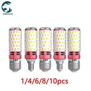 1-10PCS LED 전구 E14 E27 LED 램프 실내 따뜻한 차가운 흰색 빛 3W 6W 9W 12W AC220V LED 촛불 전구 홈 장식 샹들리에
