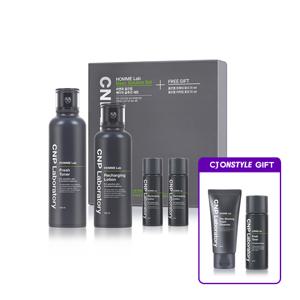 CNP 옴므랩 베이직 솔루션 세트 + (프리쉐이빙 폼클렌저 50ml + 프레쉬토너 31ml 증정)