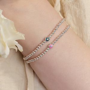 [Hei][천우희, 선미,권은비,트와이스 정연, 한승연 착용][sv925] flower ball bracelet