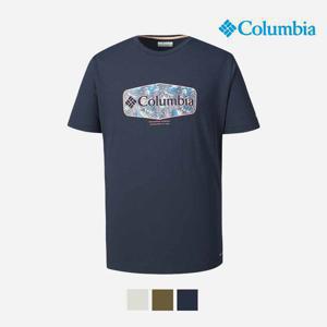 컬럼비아 남여공용 씨슬타운 힐스 그래픽 반팔 라운드 티셔츠 AM9729