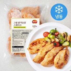 오쿡 그릴 닭가슴살 스테이크 (냉동), 1팩, 1400g