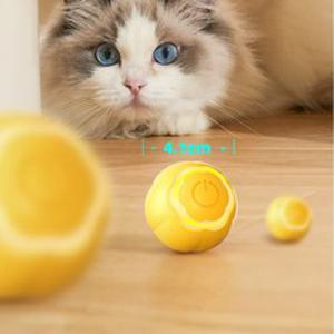 고양이 장난감 스마트 캣볼 셀프 무빙 고양이 토이볼, 옐로우, 1개