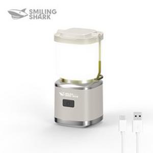 SmilingShark 공식스토어 미니무드등 캠핑 감성랜턴 무선 충전식 밝기조절 인테리어 수면등 수유등 취침등 슈퍼 밝기는 램프, 1개, 화이트