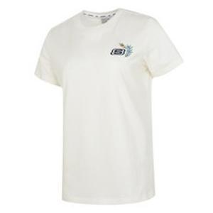 스케쳐스 여성 캐주얼 심플 경량 반소매 티셔츠 L223W125-0074