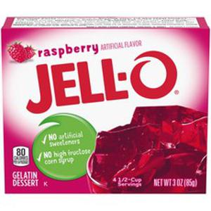 Jell-O 젤라틴 디저트 라즈베리, 85g, 1개