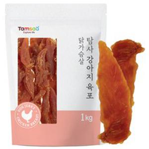 탐사 강아지 간식 닭가슴살 육포 1kg, 1개
