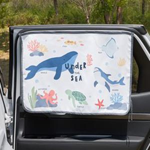 베베데코 차량용 자석 햇빛가리개 50 x 70 cm, 바다친구들, 1개