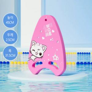 ARTBULL 캐릭터 수영보드 수영킥판 상어수영보드 수영장장난감, 핑크색 고양이 A02