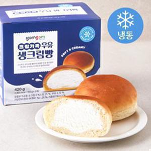 곰곰 크림가득 우유 생크림빵 (냉동), 420g, 1박스