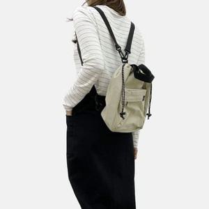 어텐션 스트링 여성 미니백팩 가벼운 나일론 복조리 가방