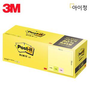 3M 포스트잇 654-20 대용량팩