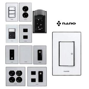 나노 아트2 블랙 전기 전등 스위치 매립 벽 방 거실 방우 콘센트 커버 교체