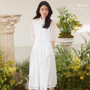 [LE TROIS] 23SS 이보영의 르투아 라셀 레이스 프렌치 드레스 1종
