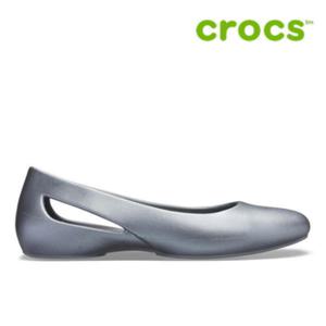크록스 플랫슈즈 /G31- 205946-0GD / Womens Crocs Sloane Metallic Flat