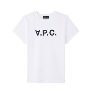 APC 아페쎄 반팔 티셔츠 VPC 로고 여성 화이트 COBQX F26588 IAK