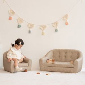 [루나스토리] 네이처 원목 유아 아기 소파 2인-색상선택