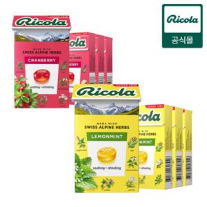 정가 14900원 리콜라 레몬민트 70g 1개 + 크랜베리 27.5g 4개