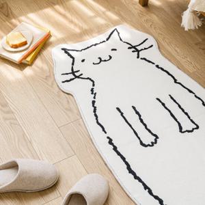 [한빛카페트] 하찮은 냥이 고양이 욕실 발매트 50x120cm