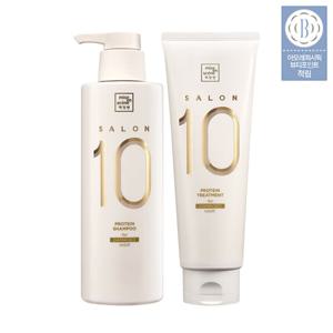 미쟝센 살롱10 단백질 손상모발용 샴푸500ml+트리트먼트250ml