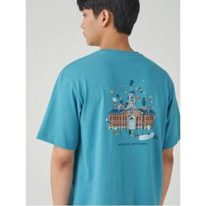 [빈폴멘] 그래픽 반팔 티셔츠 라이트 그린 BC3742KP1L