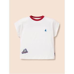 [빈폴키즈][NOROO]로고 티셔츠 아이보리(BI4442U110)